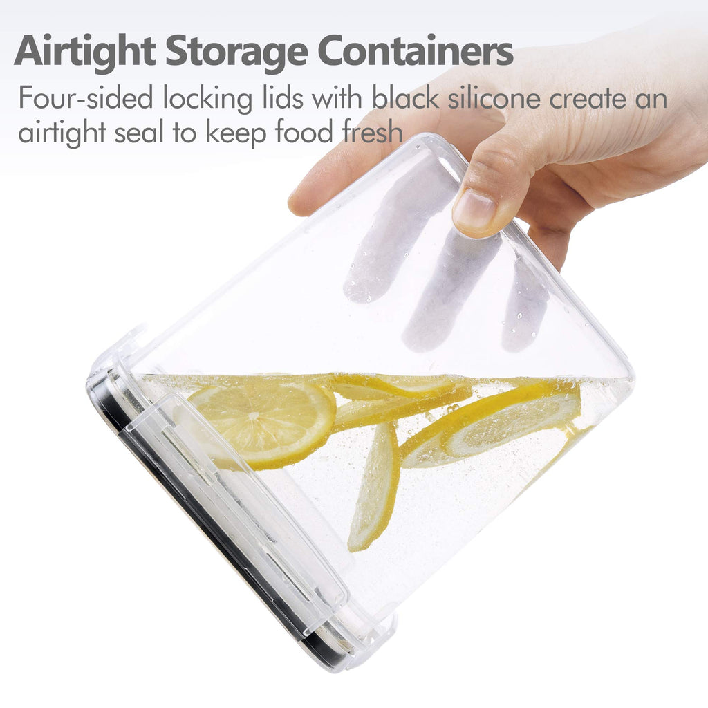Airtight Food Storage Containers Set, 14 PCS Kitchen Storage Containers with Lids for Flour, Sugar and Cereal