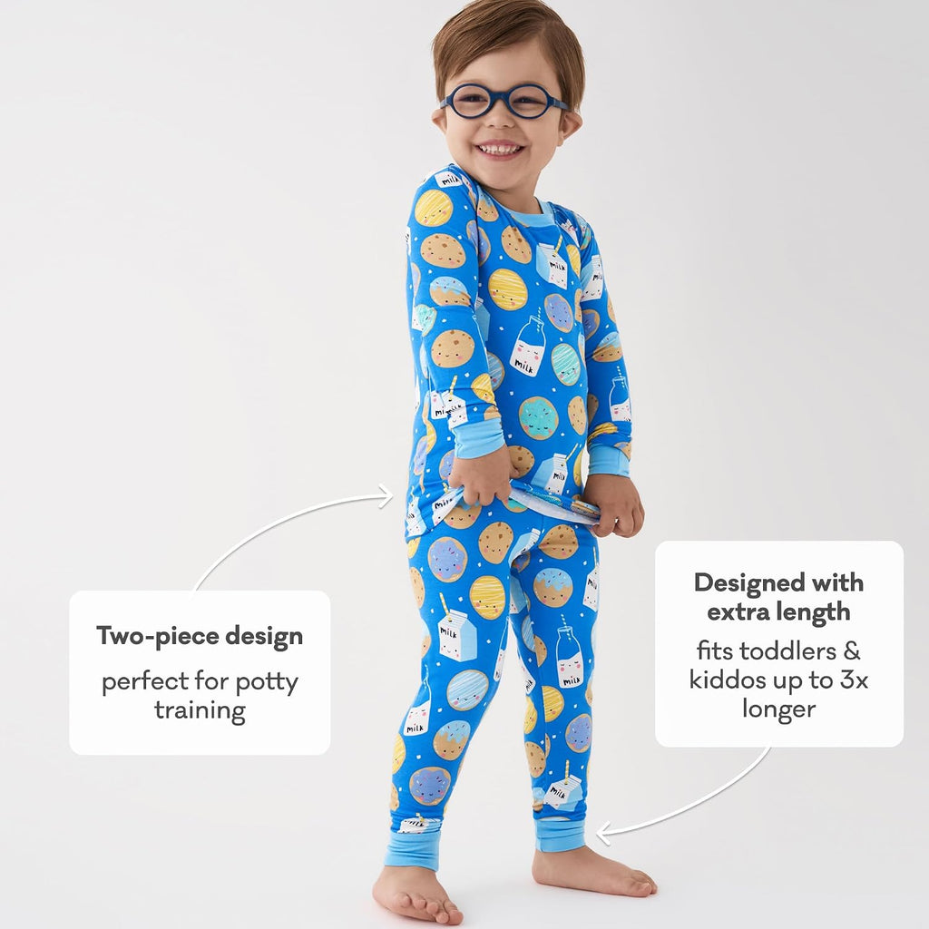 Two-Piece Pajama Set, Viscose from Bamboo, Toddler Kids PJs