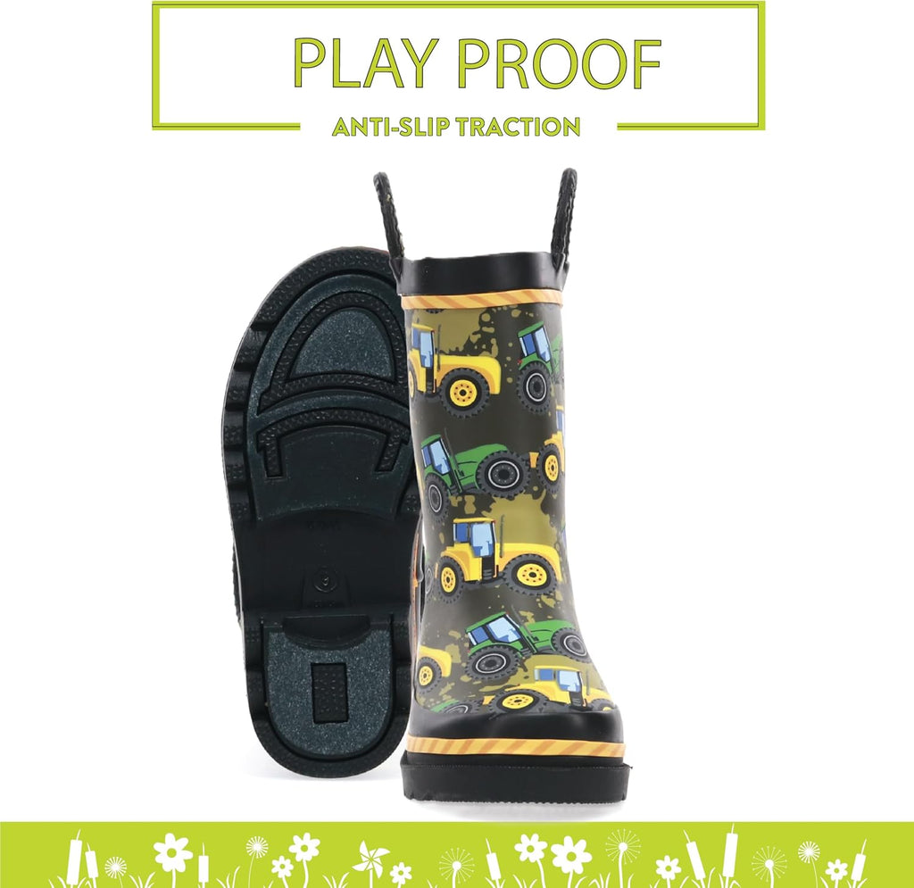 Kids Premium Waterproof Rain Boots for Boys and Girls