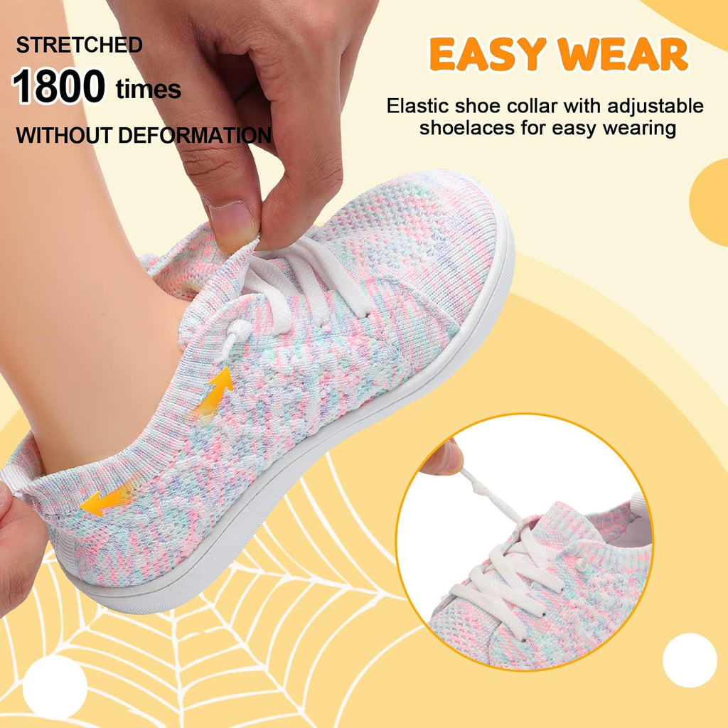 Toddler Shoes Girls Boys Wide Barefoot Shoes Minimalist Walking Sneakers Zero Drop Slip on Tennis Shoe Breathable