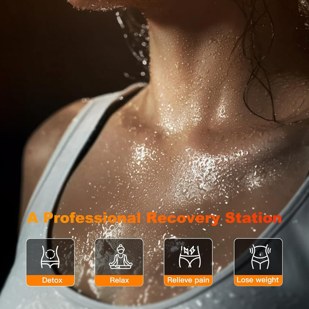 2 Person Saunas for Home, Infrared Portable Sauna for Home 2 Person, Relief Muscle Pain