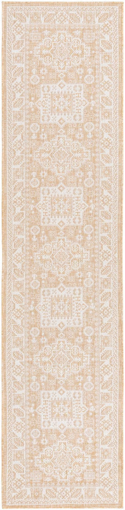 Outdoor Aztec Rug - 12 Ft Runner Natural Indoor/Outdoor Rug - Weather-Resistant Easy-Clean Flatweave s, Porches, and