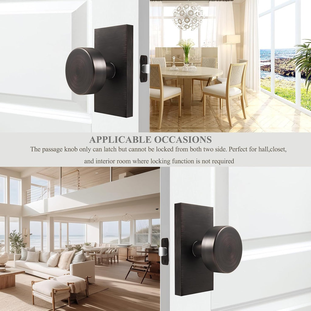 Oil Rubbed Bronze Door Knobs Passage Door Knobs Interior