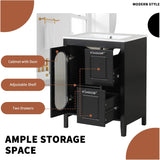 Harper & Bright Designs 24" Bathroom Vanity with Sink