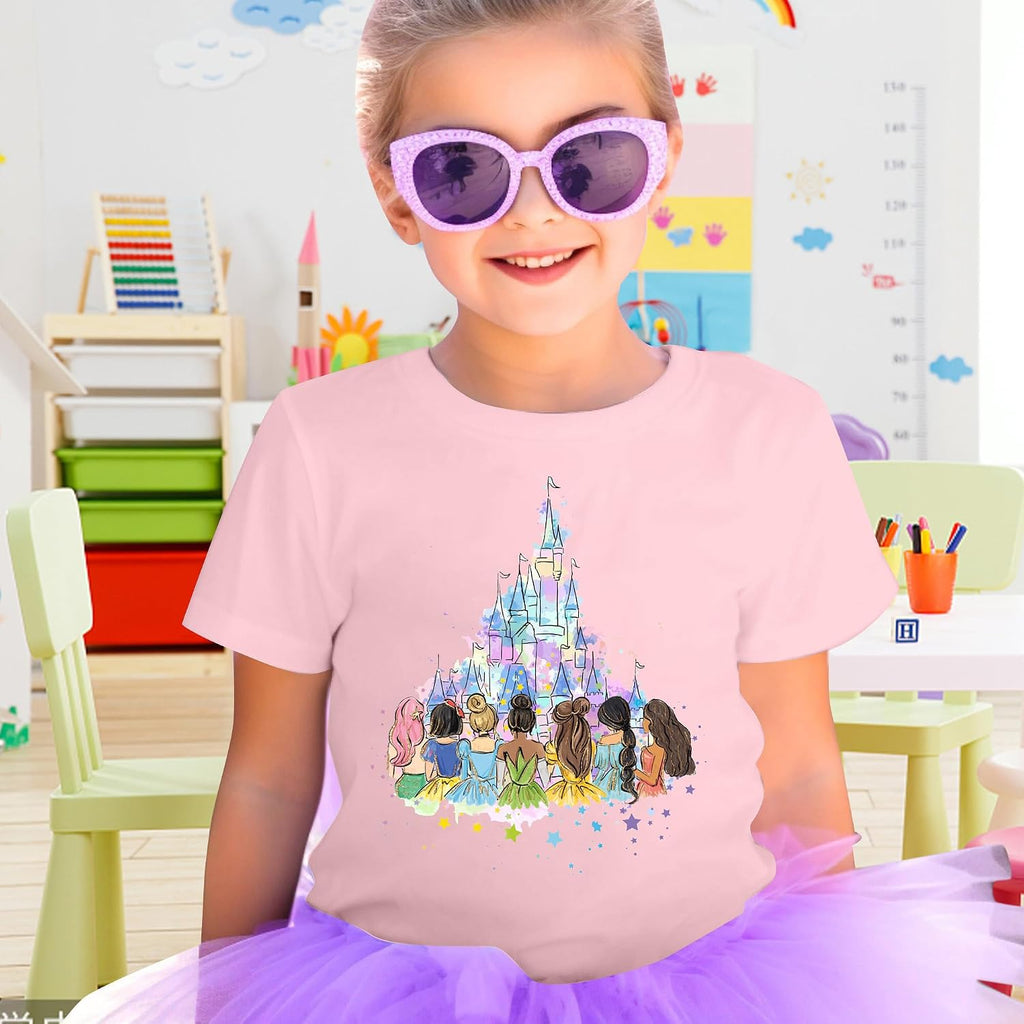 Magical Shirt for Girl: Magic Kingdom Prinecess Tshirt Princess Shirts Youth Girls Cute Family Vacation Trip Tee