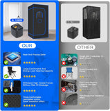 Portable Steam Sauna for Home, Full Body Sauna Box, Personal Sauna Steam Sauna Tent at Home Spa with 3L 1200W Steamer