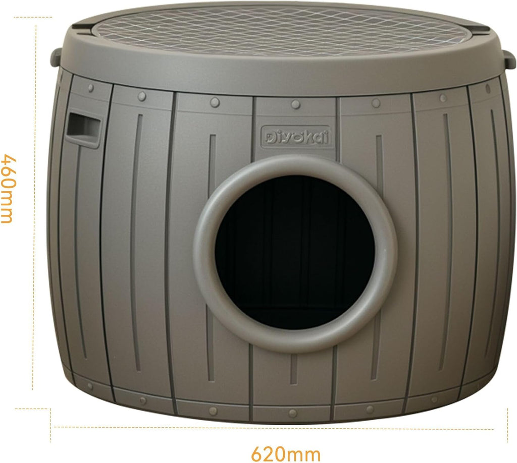 Cat Caves for Indoor Cats, Plastic Cat Cage Bed Hideaway Enclosure Kitty Scratch Indoor & Outdoor Detachable Cave