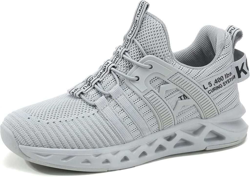 Kids Boys Tennis Shoes for Girls Lightweight Slip on Running Sneakers