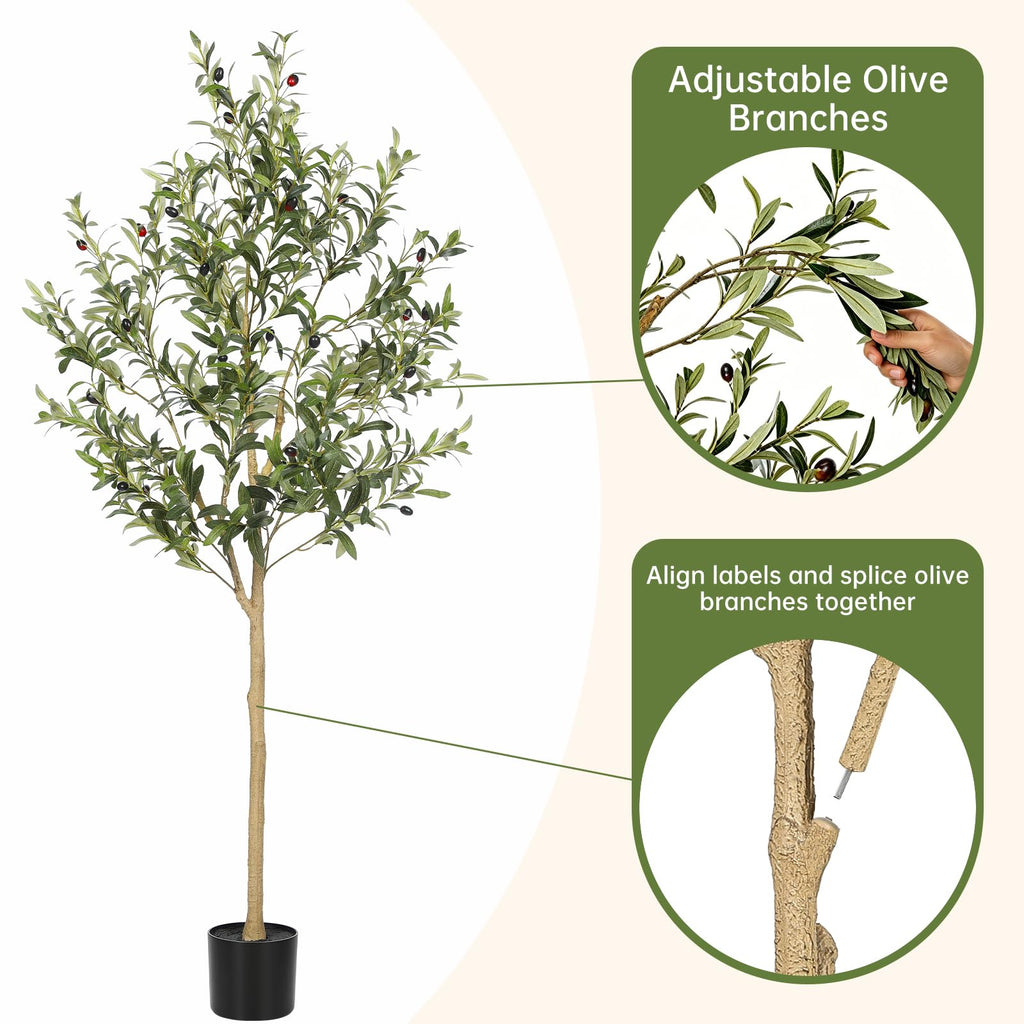 5ft Olive Trees Artificial Indoor with Realistic Appearance