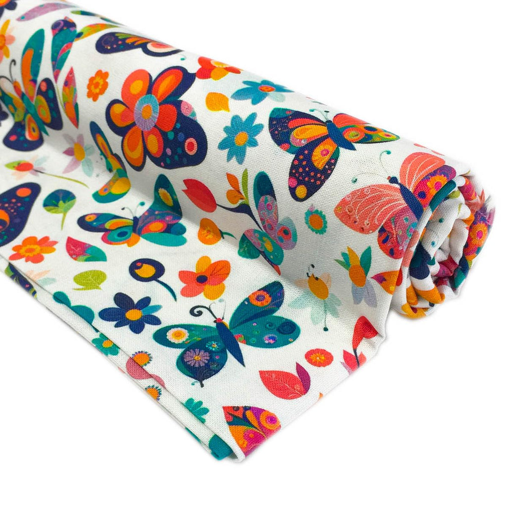 100% Cotton Fabric Butterfly Design by The Yard for Quilting Sewing Crafting