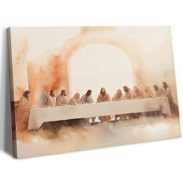 Jesus Last Supper Wall Art Leonardo da Vinci Canvas Print Posters Wall Decor Christian Home Decor Dining Room Prayer