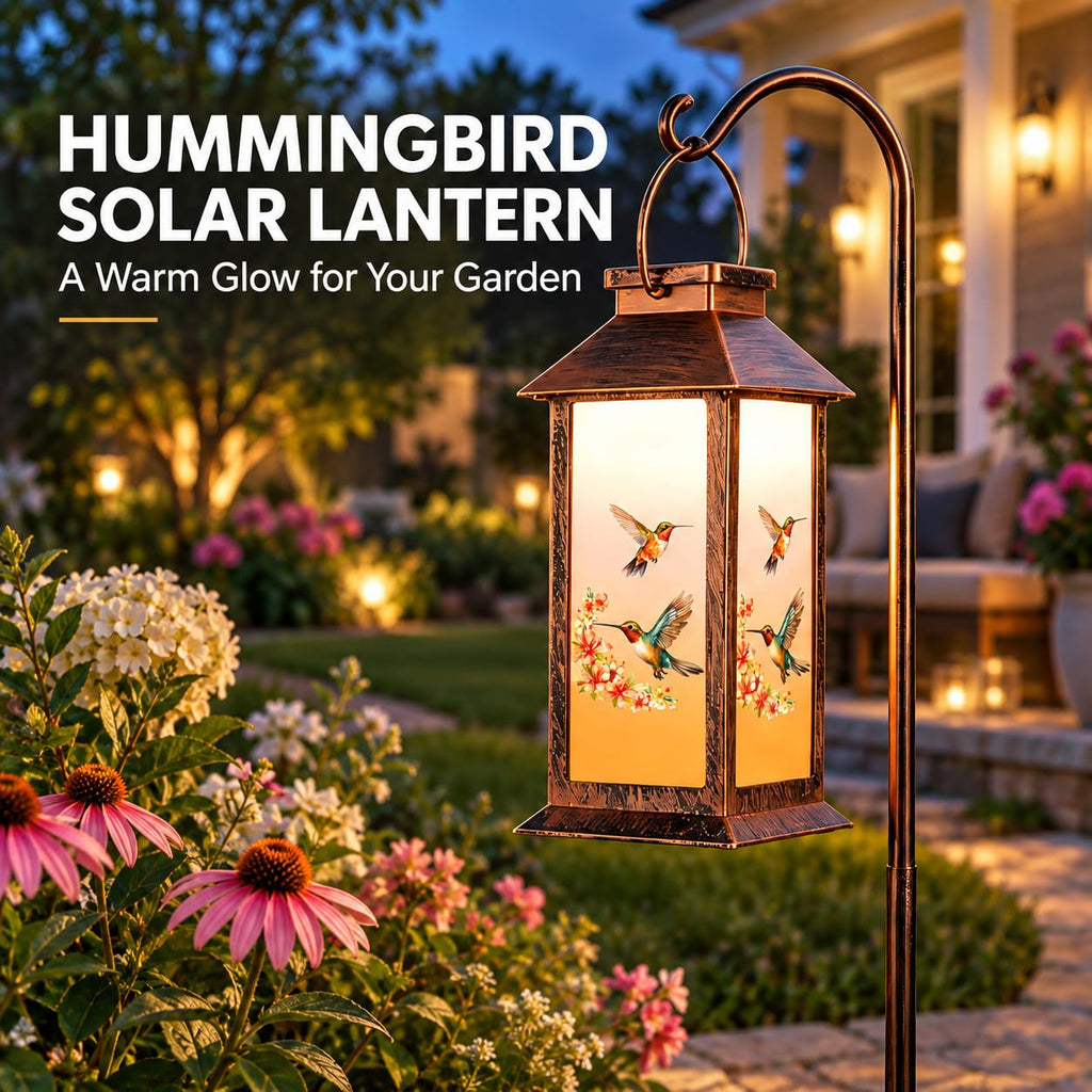Lantern Outdoor Waterproof Hummingbird Hanging Light Birthday Gifts