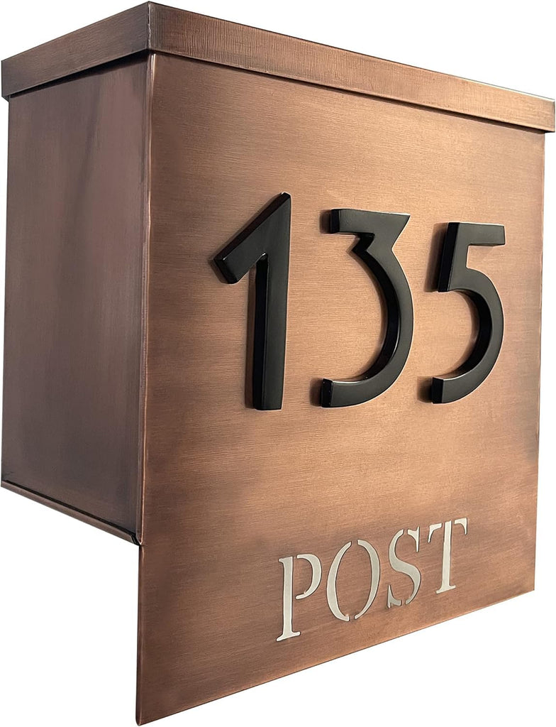5 Inch Magnetic Solid Aluminum Address Number for Outdoor Use, Weatherproof House Number for Mailboxes and Metal