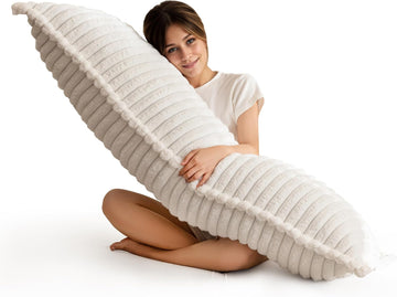 Memory Foam Body Pillow, Thickened Large Long Bed Pillow for Adults, Full Body Pillow with Removable Pillow Cover