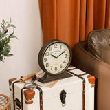 HOME Antique Mantel Clock, Battery Operated Decorative Desk Table Clock for Home, Office, Living Room, Bed Room