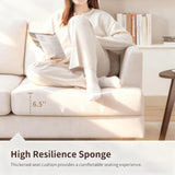 Mid Century Modern Couches for Living Room, 89" Comfy Couch Sofa with 3-Seater Deep Seats