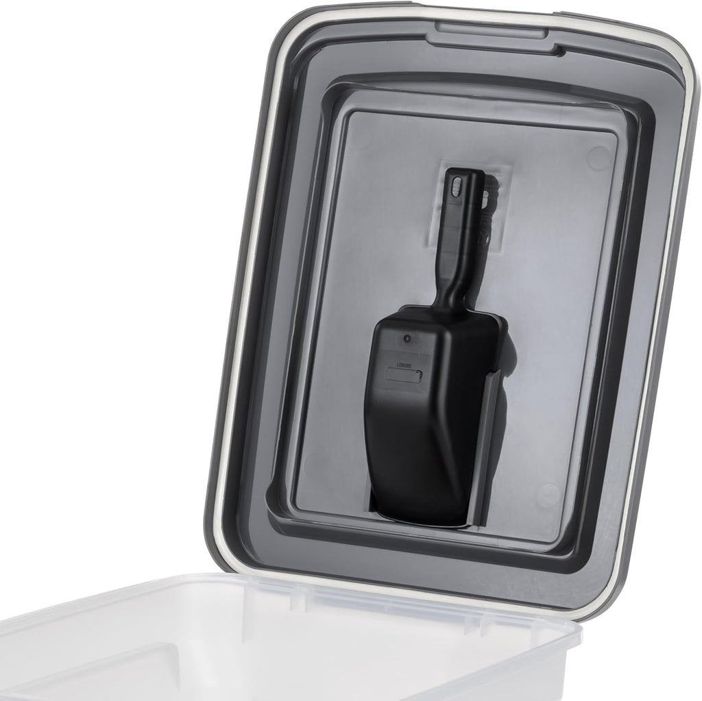 USA Dog Food Storage Container, Up to 58 lbs, Dark Gray, Made in USA