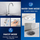 Portable Countertop Dishwashers, 5 Washing Programs Mini Dishwashers with 5 L Built-in Water Tank and Double-layered