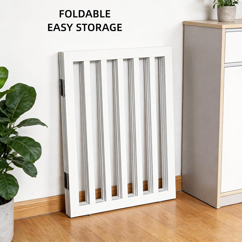 Dog Gate Indoor, Freestanding Dog Fence for The House, Doorways, Hallways, or Stairs, Pet Gate Foldable