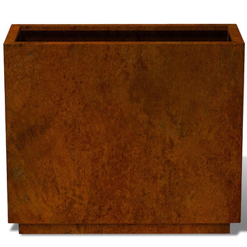 Corten Steel Planters Outdoor, Large Metal Rectangular Planter Box