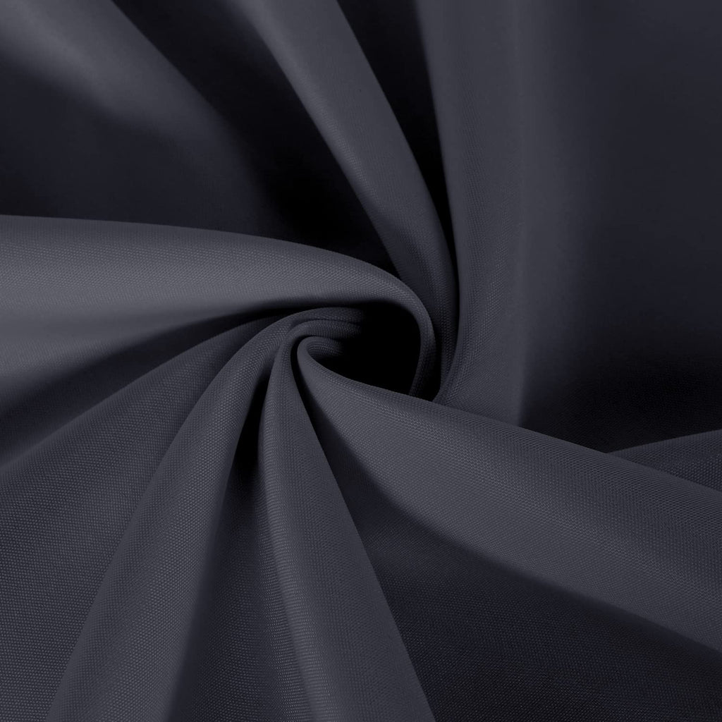 2 Pack Dark Grey Tablecloths 60x102 Inch for 6 Feet Rectangle Tables