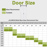 36" x 84" Paintable Bifold Barn Door, No Assembly Required, 6 Panels Bi Fold Barn Door with Hardware