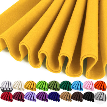 36" X 36" Gold Yellow Soft Felt Fabric 1.6mm Thick