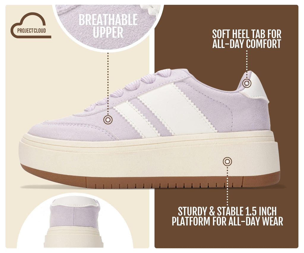 Platform Girls sneakers Lace-Up Platform Sneakers for girls