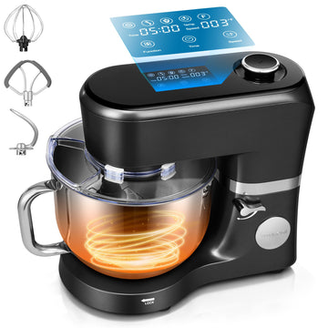 Stand Mixer with Dough Proofing, 6-Quart Tilt-Head Mixer, Black