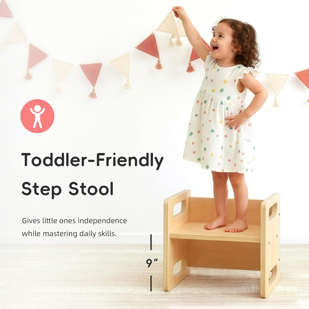 Montessori Weaning Table and Chair Set, Wooden Toddler Table