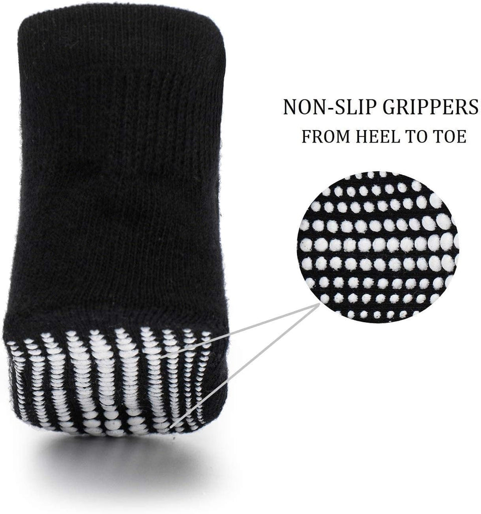 Baby Non Slip Grip Ankle Socks with Non Skid Soles for Infants Toddlers Kids Boys Girls