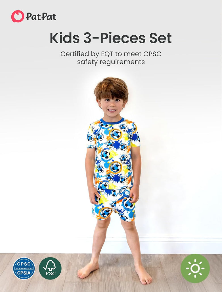 Kids Piece Pajama Sets with Bamboo Viscose, Pjs for Toddler Boys