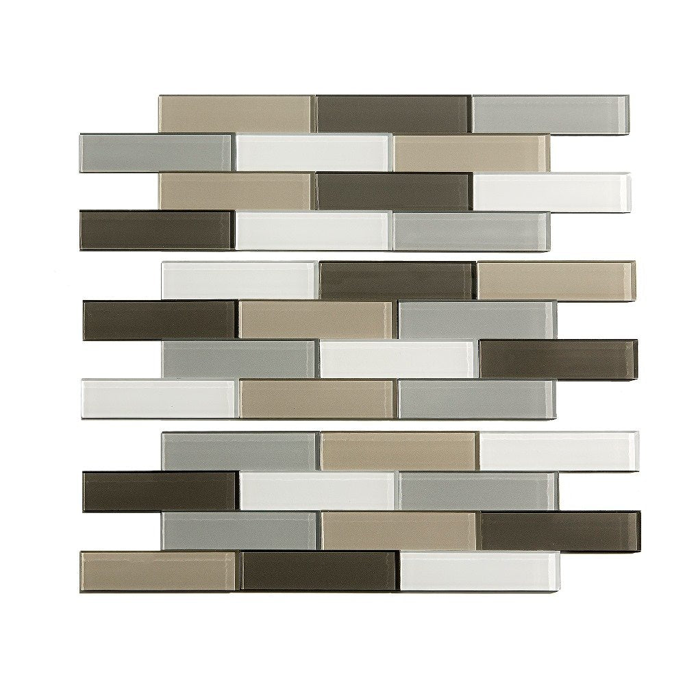 Matted Glass Backsplash Kit in Rustic Clay (15 sq ft Kit)