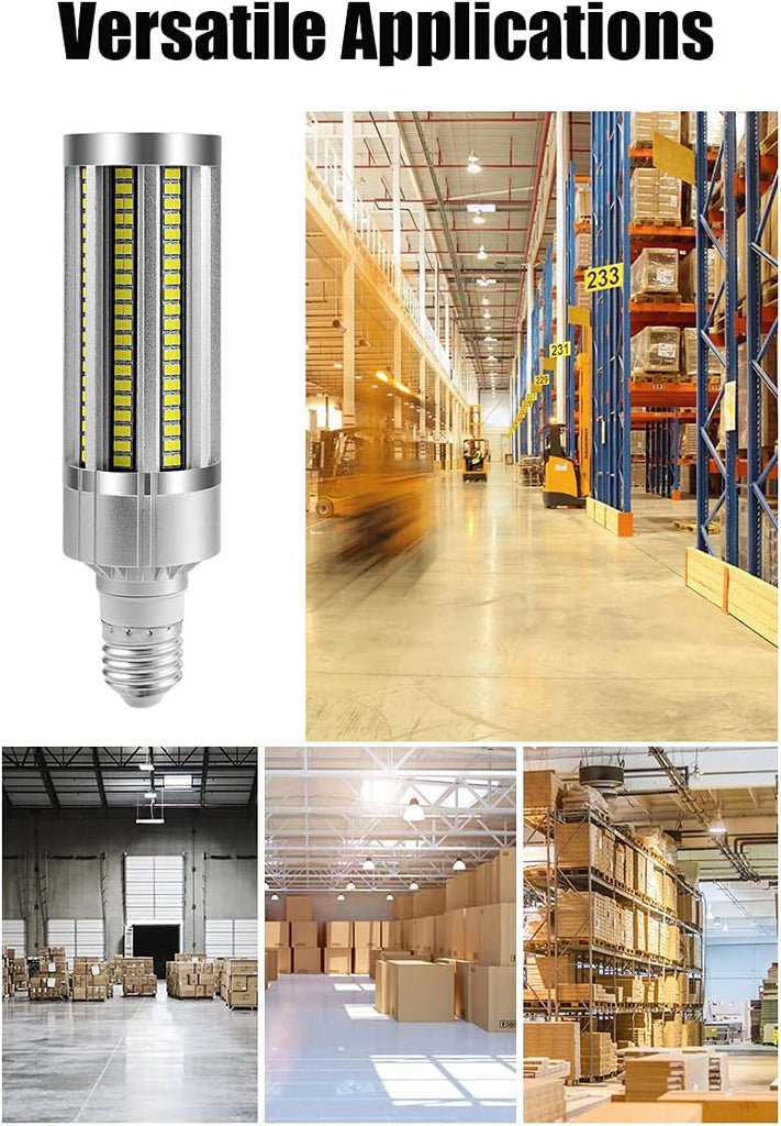 60W LED Corn Light Bulb (600 Watt Equivalent) 6000K Daylight 7500Lumen E26/E39 Large Mogul Base LED Lamp Commercial