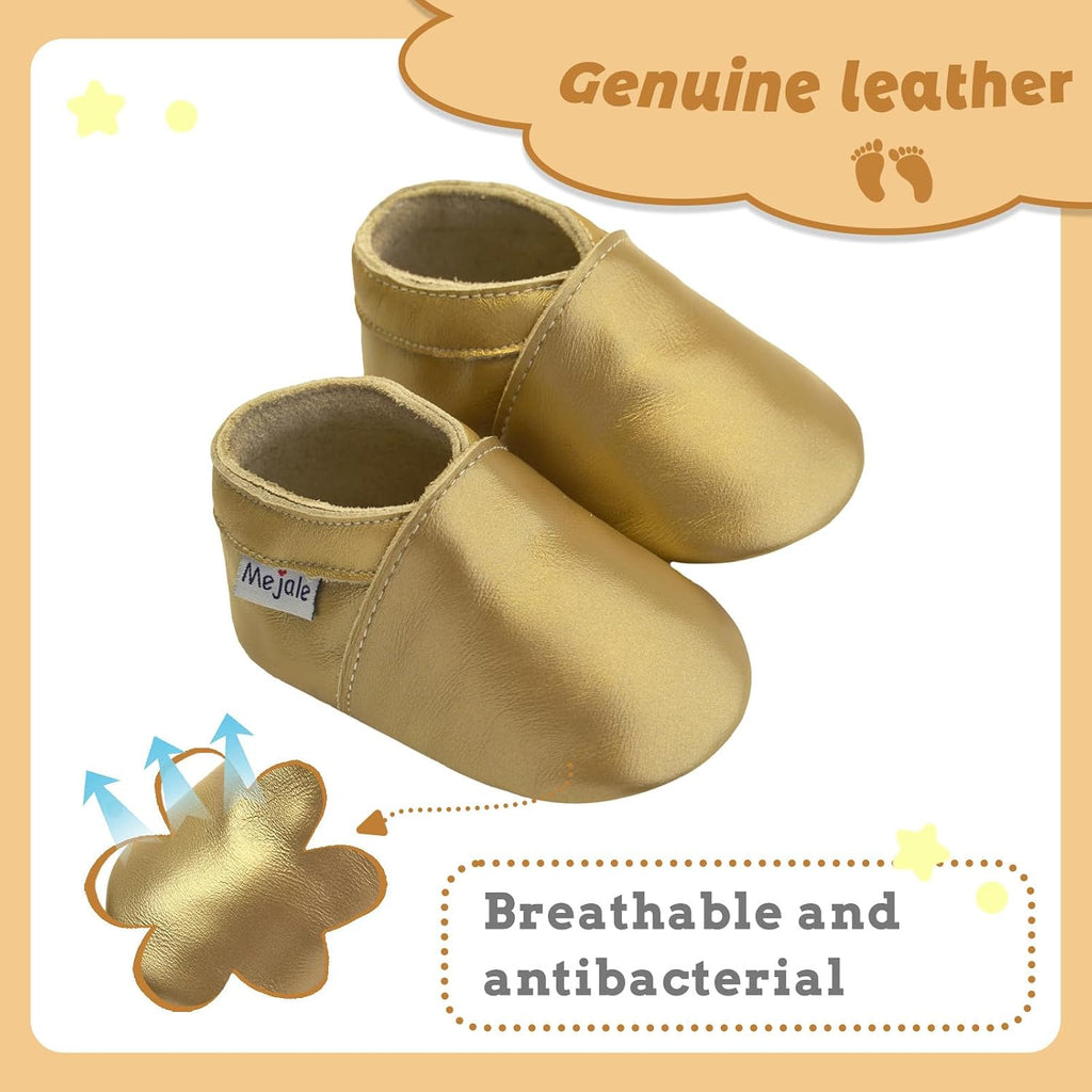 Baby Boy Shoes Soft Sole Leather Moccasins Infant Toddler Slippers