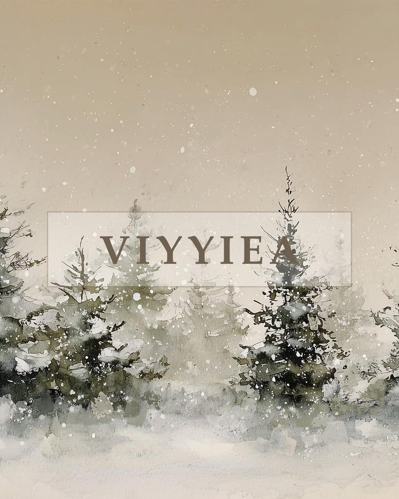 Large Christmas Wall Art, Winter Pine Forest Canvas Print 36x54