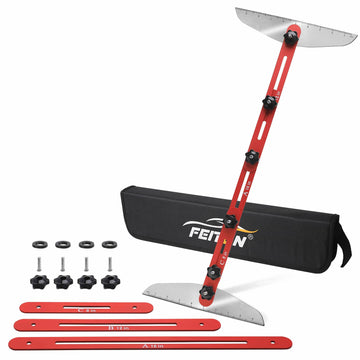 Stair Tread Template Tool, 10-53 Inch Aluminum Jig with Storage Bag