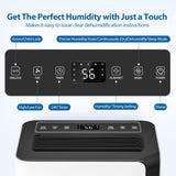 54Pint Dehumidifier for 4500Sq.Ft, Compressor Dehumidifiers for Home