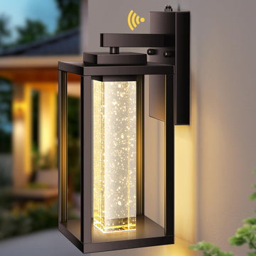 Large Dusk to Dawn Porch Lights Outdoor, Outdoor Wall Sconce Lantern