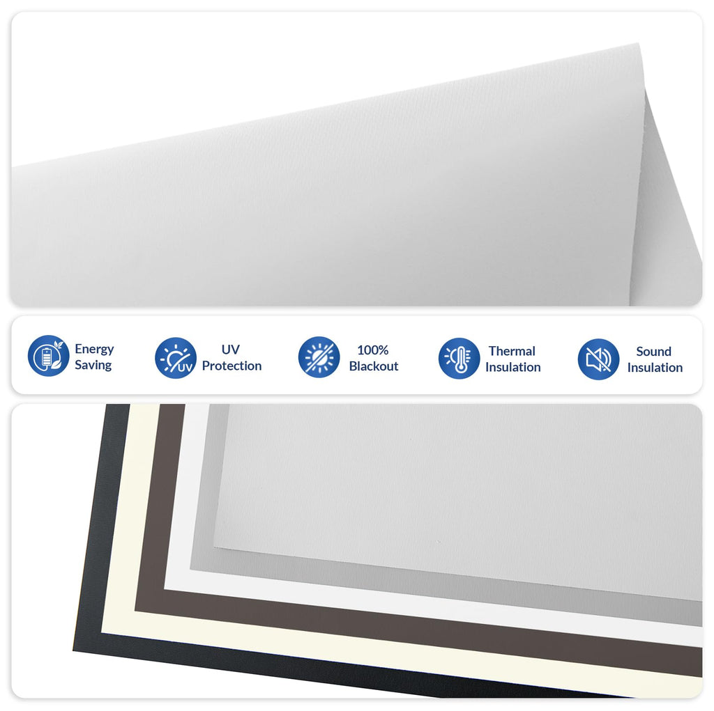 Motorized Roller Blinds with Remote, Custom 100% Blackout Shades