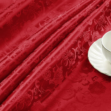 Red Satin Fabric, 1 Yard, 60 Inches Wide