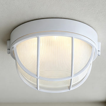 10inch White LED Bulkhead Light 2700K/3000K/3500K/4000K/5000K White Outdoor Porch Ceiling Lights Exterior White Round