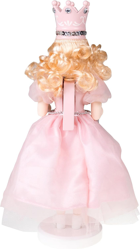 Sugar Plum Fairy 14 Inch Traditional Wooden Nutcracker, Festive Christmas Décor for Shelves and Tables