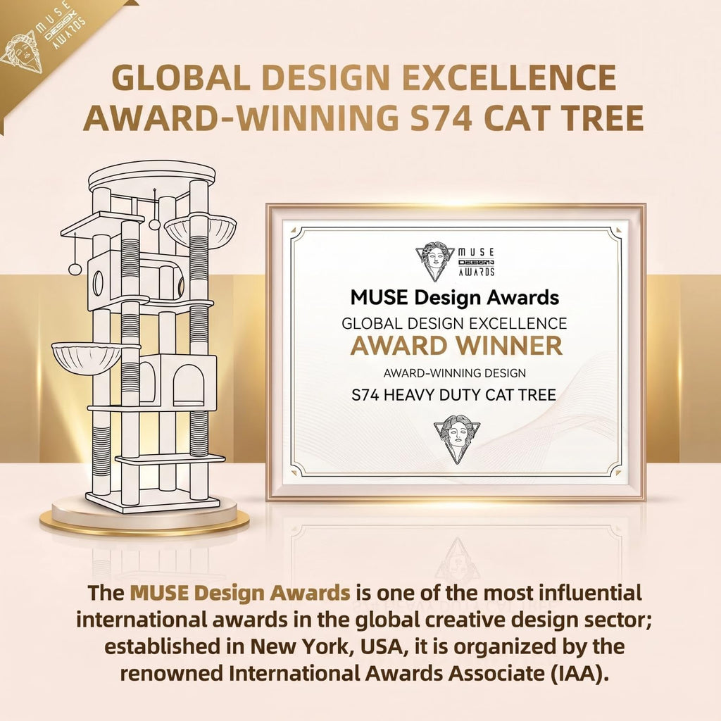 74in Leopard Heavy Duty Cat Tree Tower for Indoor Large Cat