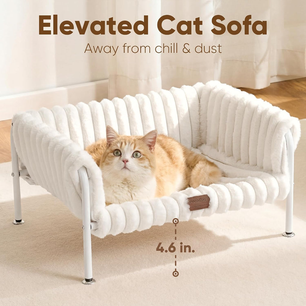 Raised Cat Bed, Elevated Cat Bed for Indoor Cats, Cat Hammock Bed