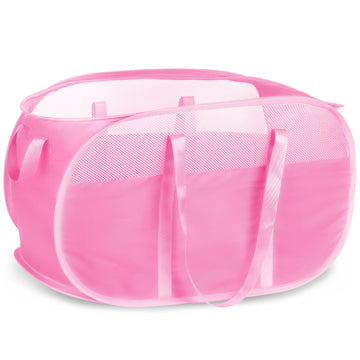 Collapsible Laundry Baskets, Tear Proof Pop Up Laundry Hamper with Dual Handles, Large Foldable Laundry Basket