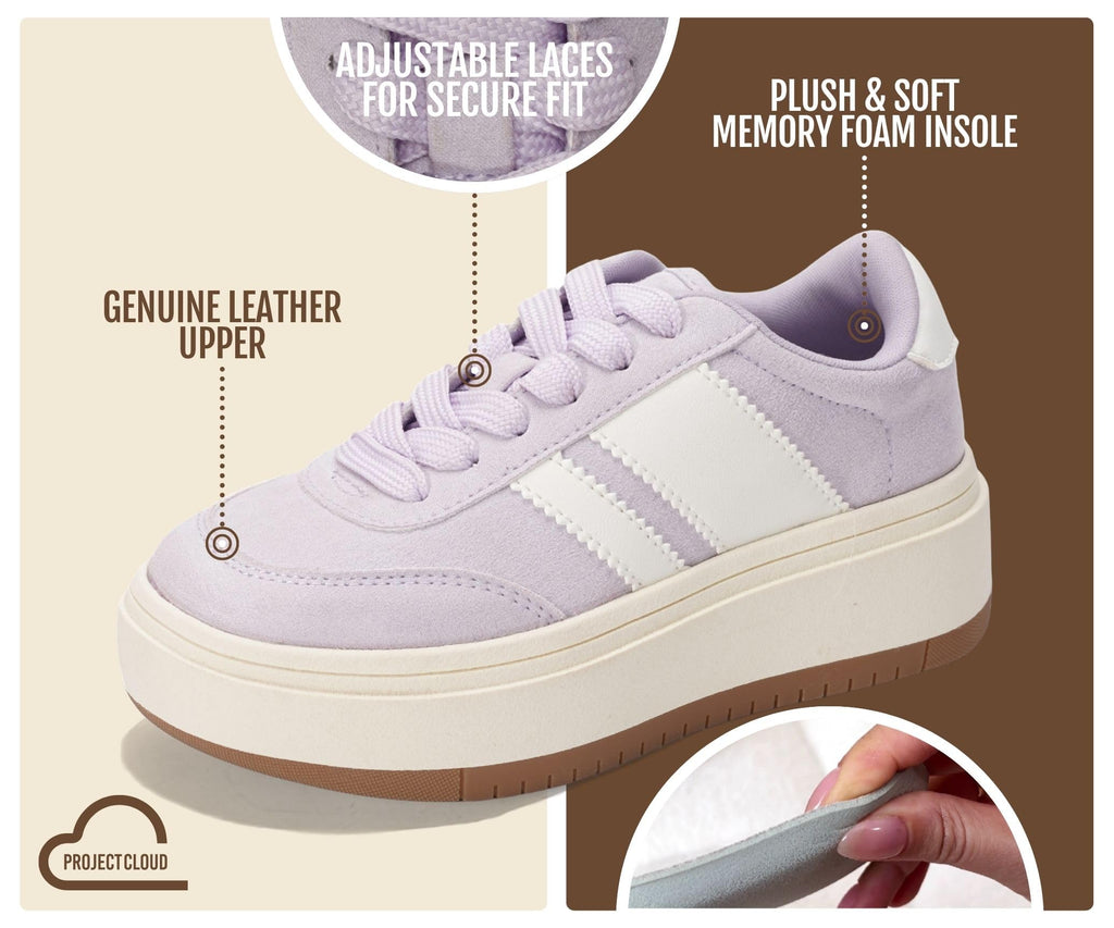 Platform Girls sneakers Lace-Up Platform Sneakers for girls
