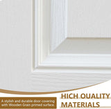 36 X 80 Exterior Door with Glass, Modern Front Door for House Exterior, Entry Doors for Home, Primed Fiberglass, Left