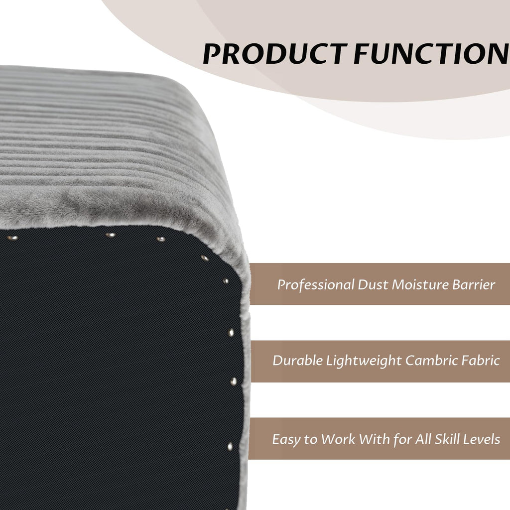 Upholstery Cambric Dust Cover Fabric, 63inchx80inch, Replacement Material for Bottom of The Sofas, Chairs, Conceals