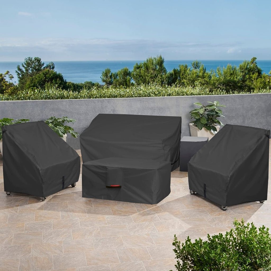 Rectangular Fire Pit Table Cover 44 x 26 inch, Black